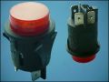 BUTTON RL5-121N-R 2xOFF-2xON 4PIN+LAMP220V HOLD