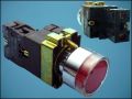 BUTTON ZB2-BV6-r NO OFF-(ON) 2-PIN + LED 220V