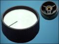 KNOB SATO PARTS BLACK ф40mm L21mm FOR POT ф6mm