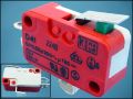 SNAP BUTTON CHERRY D41-224B ON-(ON) 3-PIN+LEVER