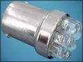 ЛАМПА BA15S 8-LED ф5mm 12V 0,5W YELLOW L33mm