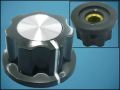 KNOB KN-A02-2 BLACK ф23mm L14mm FOR POT ф6mm