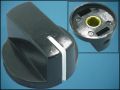 KNOB КN32-6,5 BLACK ф27mm L16mm FOR POT ф6,5mm