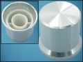 KNOB PS-17x15AK SILVER ф17mm L15mm FOR POT ф6mm