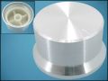 KNOB PS-34x18AK SILVER ф34mm L19mm FOR POT ф6mm
