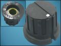 KNOB KN-8E BLACK ф20mm L16mm FOR POT ф6,4mm
