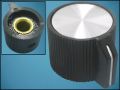 KNOB КN-112B BLACK 23x20mm L14mm FOR POT ф6,4mm