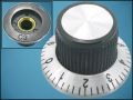 KNOB KN-138A BLACK 0-9 Ф24mm L15mm FOR POT ф6mm