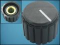 KNOB KN-20-A BLACK ф20mm L15mm FOR POT ф6mm