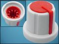 KNOB KА-483-08 RED ф17mm L16mm FOR POT ф6mm