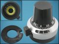 KNOB GP3-6,5 BLACK ф22mm L24mm FOR POT ф6,5mm
