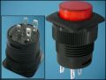 BUTTON R13508BL05BRL1r OFF-ON 4-PIN+LED12V