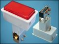 BUTTON S5GL255-1A2-r (ON)-(ON) 3-PIN + LAMP 12V