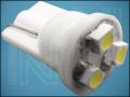 ЛАМПА T10 3-LED 3528 12V 0,24W WHITE ф10mm L18mm