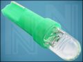 ЛАМПА T5 1-LED ф5mm 12V 0,24W GREEN ф8mm L23mm
