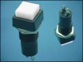 BUTTON PBS-12A-WHITE ON-OFF 2-PIN HOLD