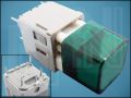 BUTTON RFT-TSE-ebL-V6g OFF-(ON) 5-PIN GREEN
