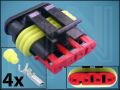 СЪЕДИНИТЕЛ 4pin AMP-282088-1 24V IP67 ГНЕЗДОВ