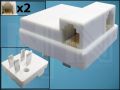 ЩЕПСЕЛ WT4(M)+2x6P4C(F) RJ-11 БЯЛ