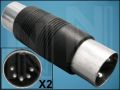 ПРЕХОД DIN-5p/M-DIN-5p/M ЩИВТОВ/ЩИВТОВ