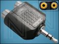 ПРЕХОД ЖАК3,5mm/M-2xRCA/F WM9006 ЩИВТОВ/ГНЕЗДОВ