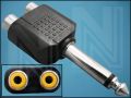 ПРЕХОД ЖАК6,3mm/M-2xRCA/F 10-2029 ЩИВТОВ/ГНЕЗДОВ