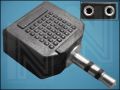 ПРЕХОД СТЕРЕО ЖАК3,5mm/M-2xЖАК3,5mm/F F091 Щ/Г