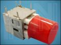 BUTTON RFT-TSE-ebL-W9r OFF-(ON) 5-PIN RED+LED 1V