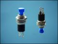 BUTTON PBS-10B-BLUE OFF-(ON) 2-PIN